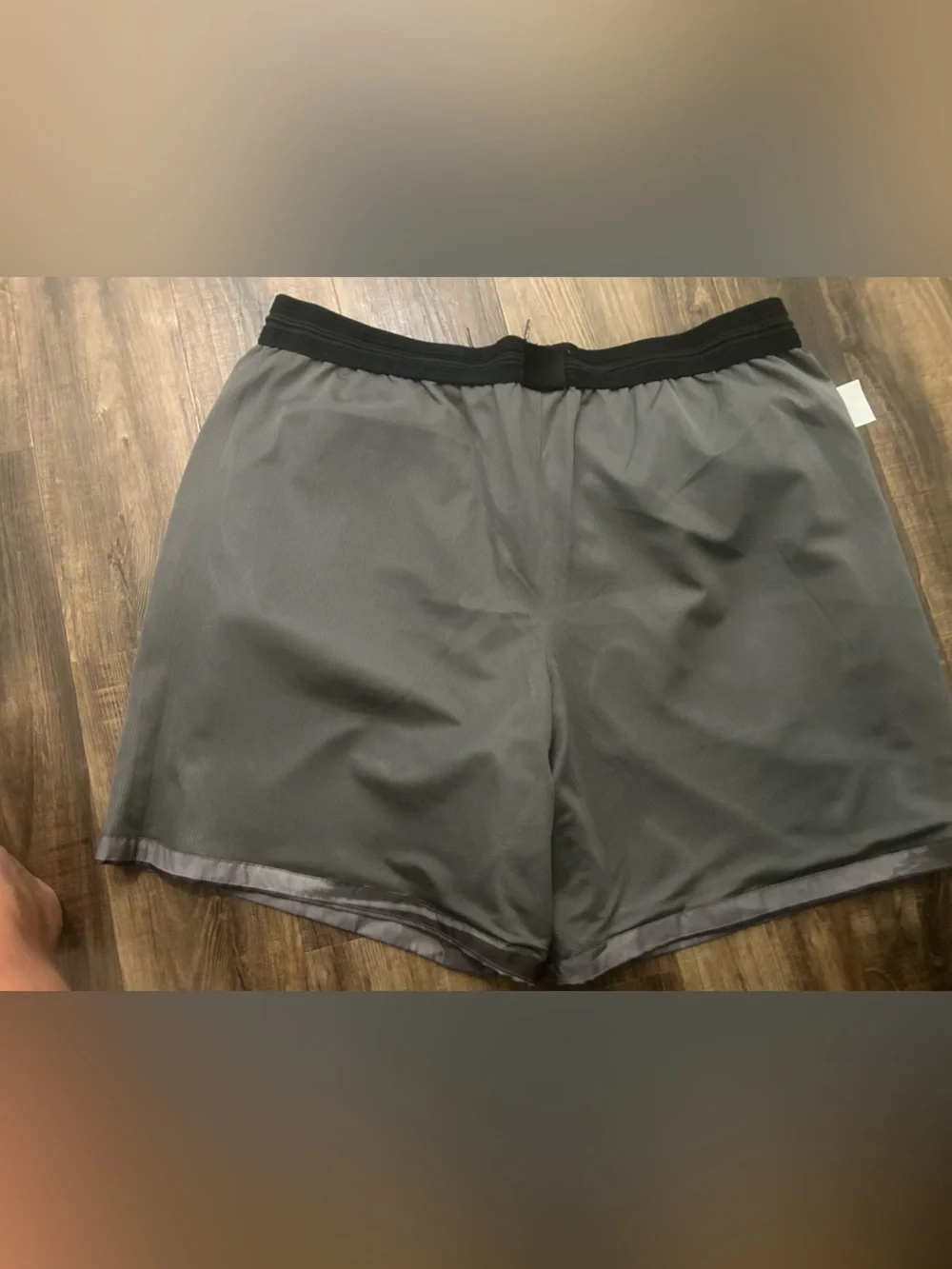 Jordan Vintage Rare AJ11 Legacy athletic Shorts Nylon Black Silver 3XL